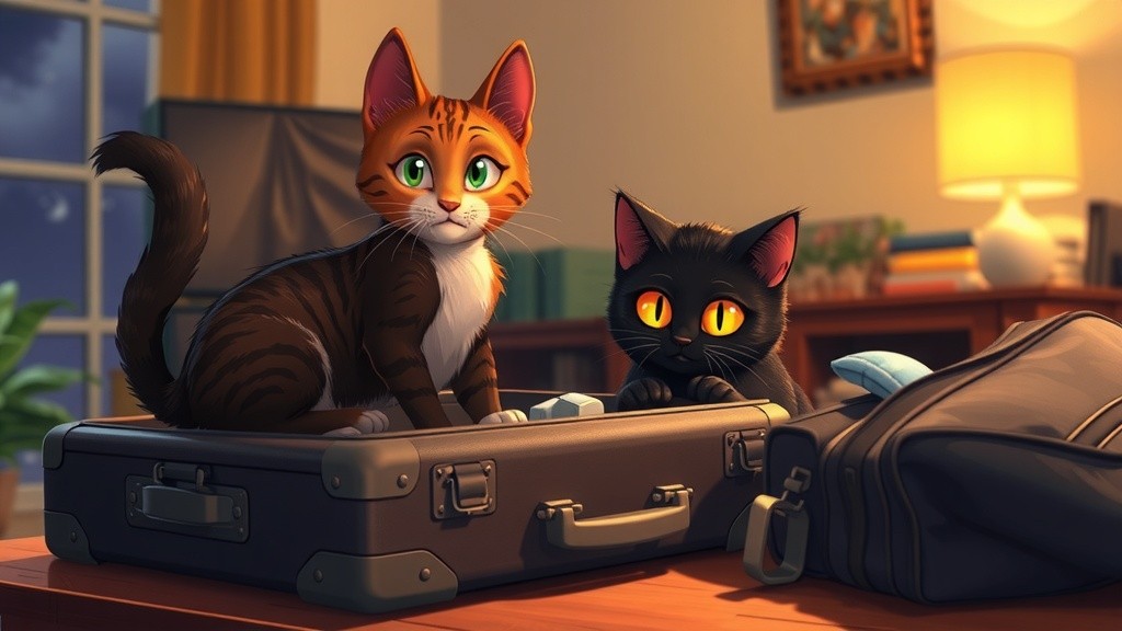 Cats Get Ready for Outside Adventure!