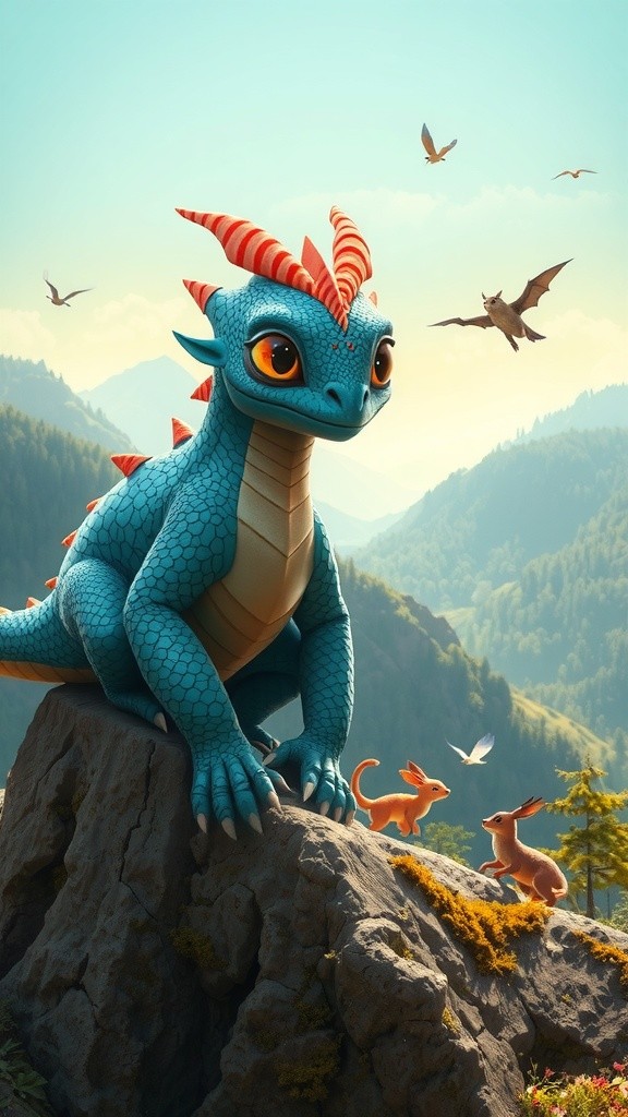 A Shy Dragon's Quest for Friendship