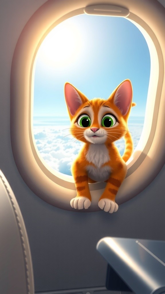 Milo's Whimsical Adventure in the Skies