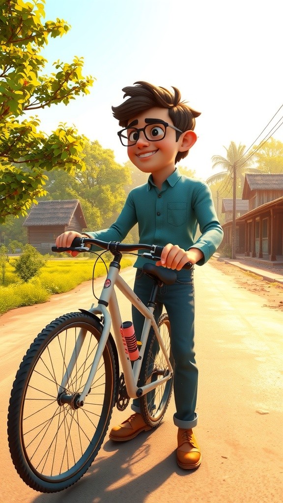 Rohan's Bicycle Adventure with a Smart Goat