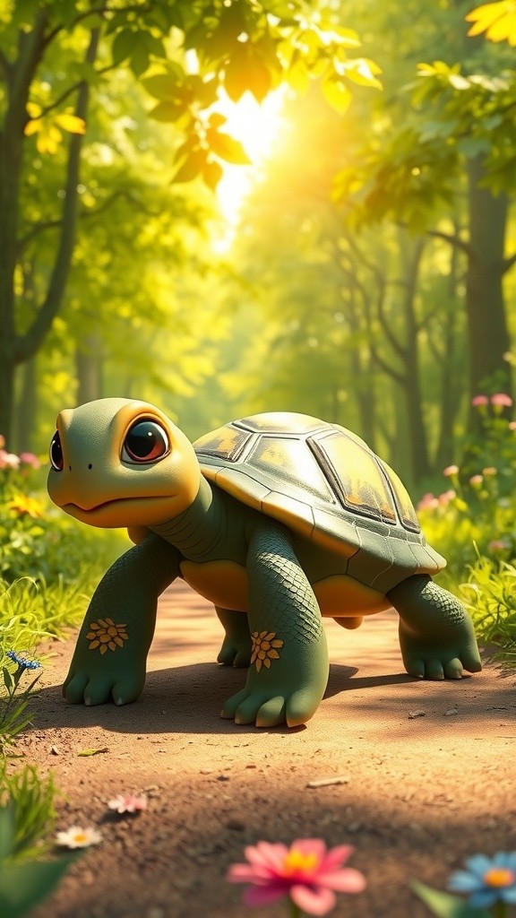 Kura-Kura Hemat Baterai dan Rusa Digital