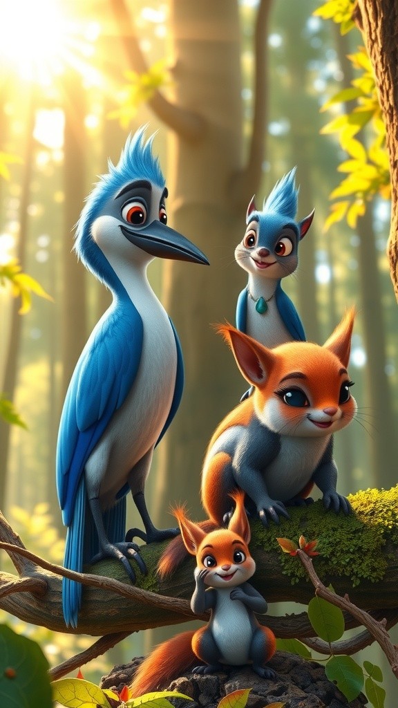 The Crow and His Companions