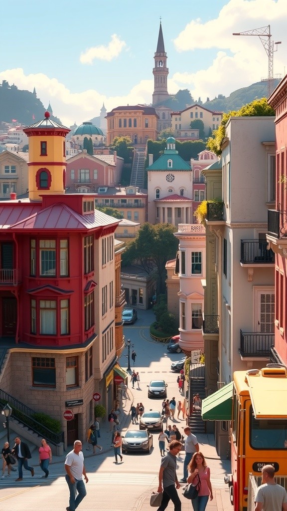 Exploring Lombard Street with Cat Shadow