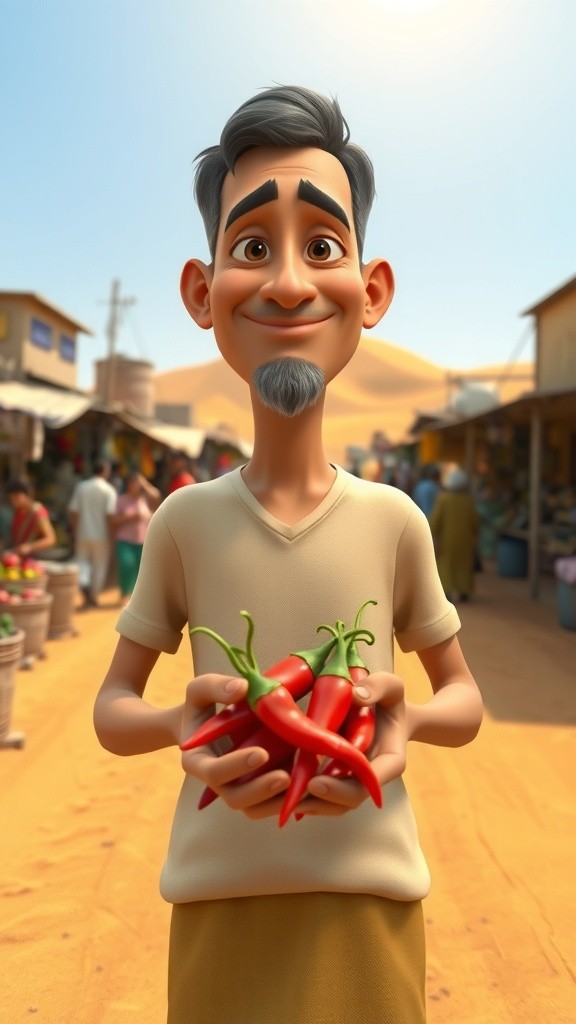 मिर्च का पौधा और गिलहरी की दोस्ती