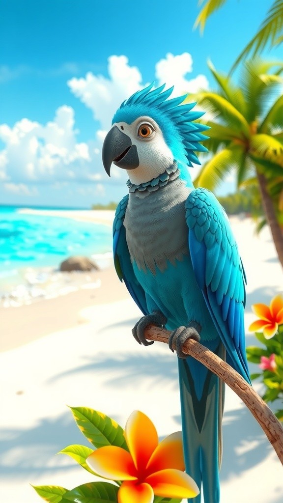 Soaring High with Our Colorful Parrot!