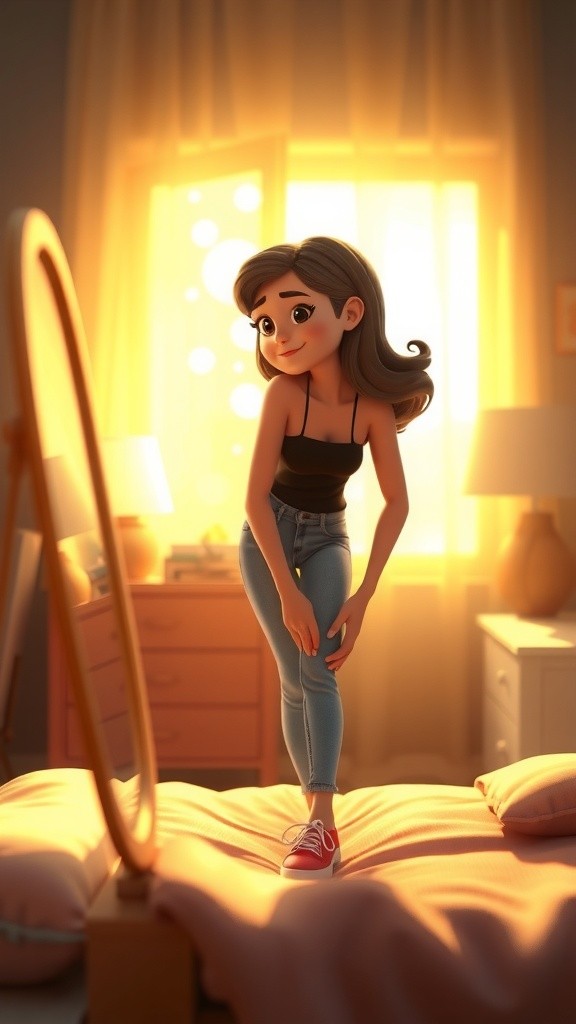 Ritual Pagi Seorang Gadis Muda