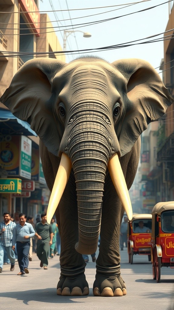 Hathi aur Bacha Pakistan ki Galiyon Mein