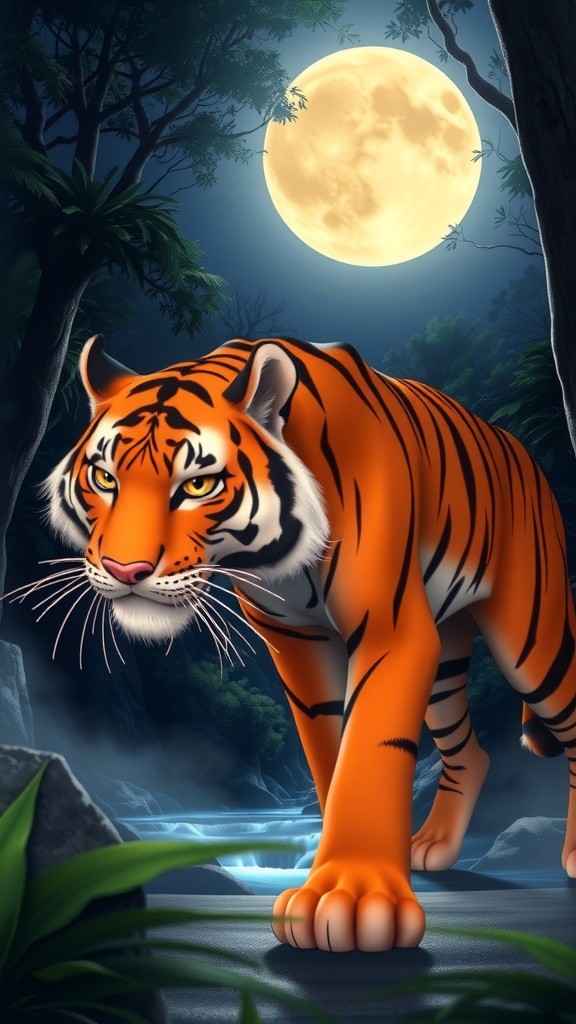 Jungle Duel: Tiger vs. Crocodile