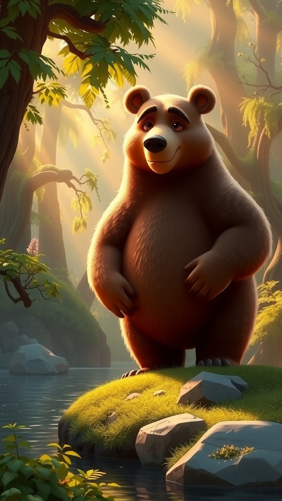 भोला भालू की दया और साहस