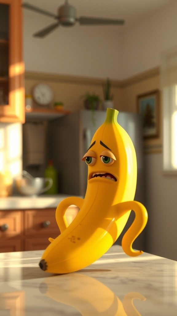 बचने की कोशिश करते केला की कहानी!