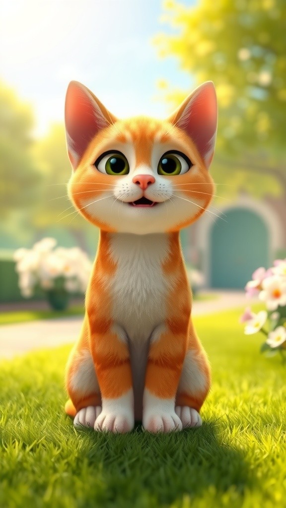 Kucing Bulat Terpeleset dan Tertawa