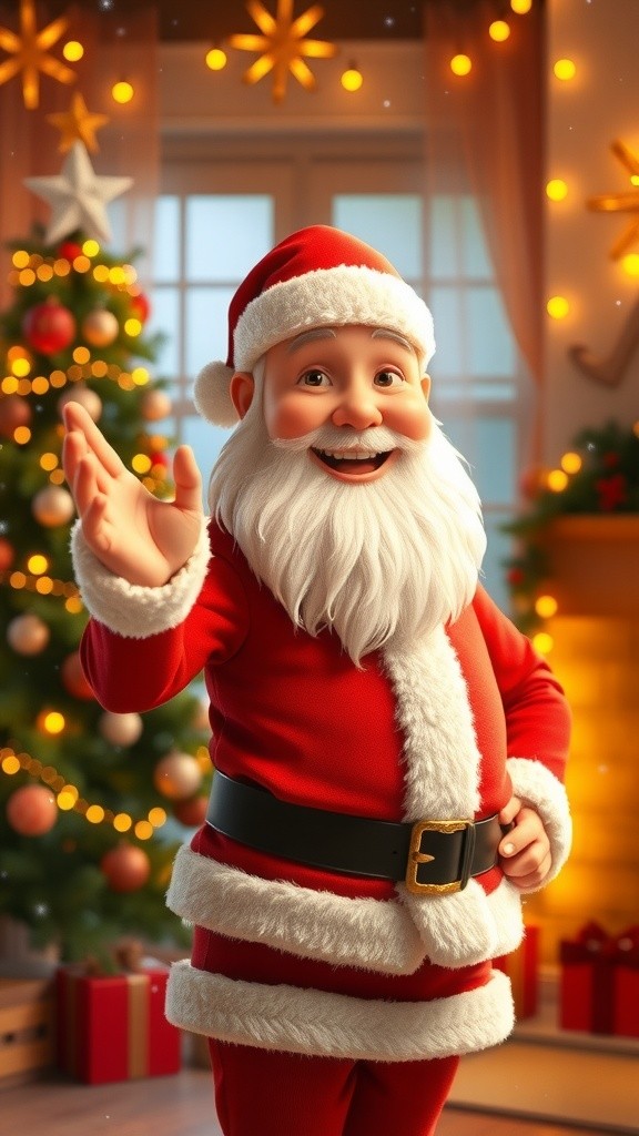 Papá Noel Invita al Encendido de Luces