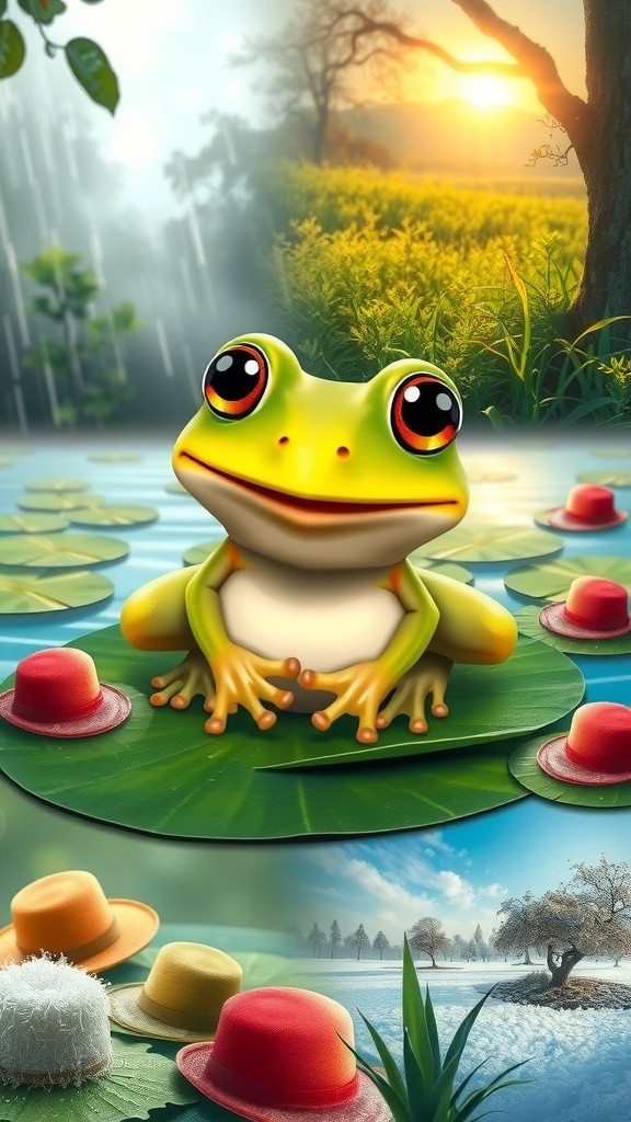 Katak Unik dengan 56 Topi Aneh!