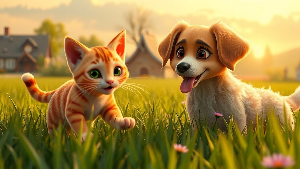 दोस्ती का अद्भुत सफर: बिल्ली और डॉगी की कहानी