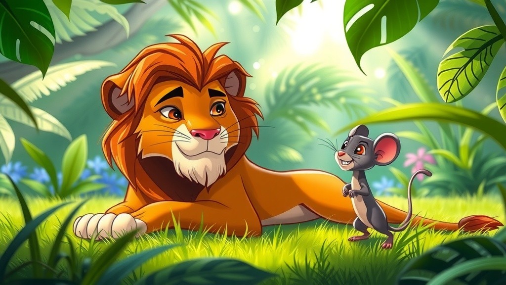 The Mighty Lion and the Tiny Mouse