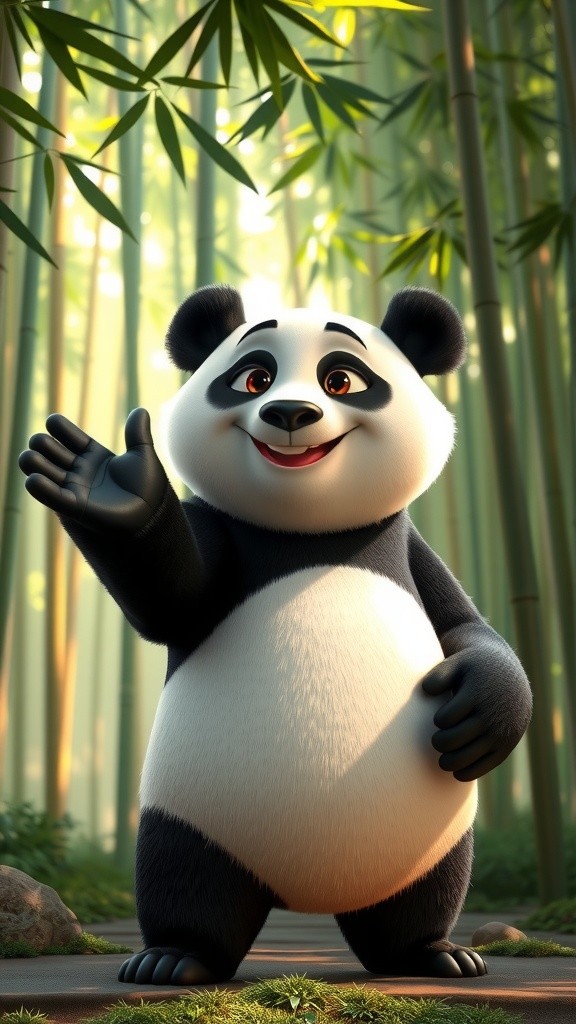 Bamboo the Panda: A Guided Adventure to the Waterfall