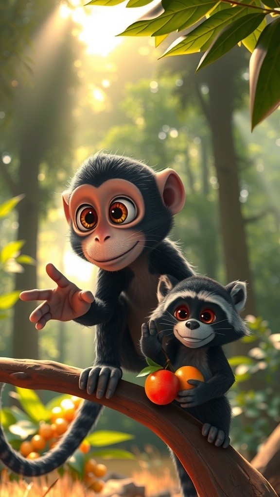 The Monkey and the Raccoon's Apology