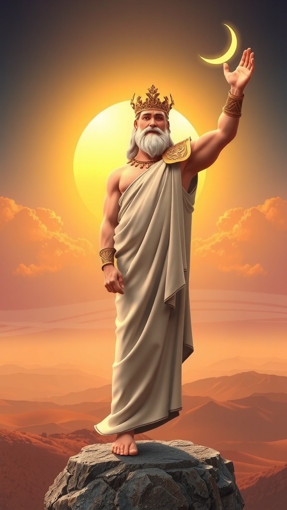 How the Sun and Moon Came to Live in the Sky