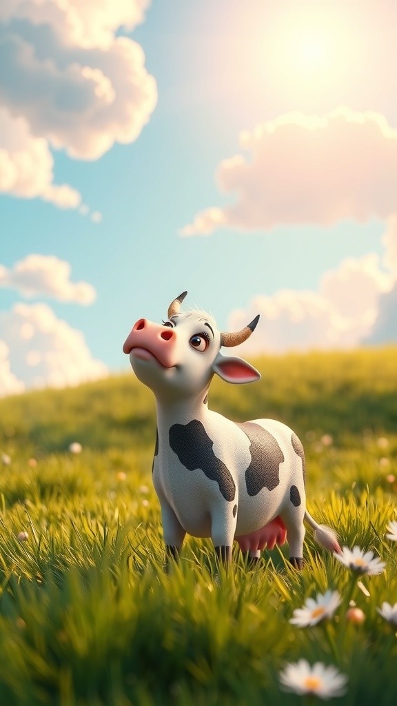 गाय और बादल की दोस्ती