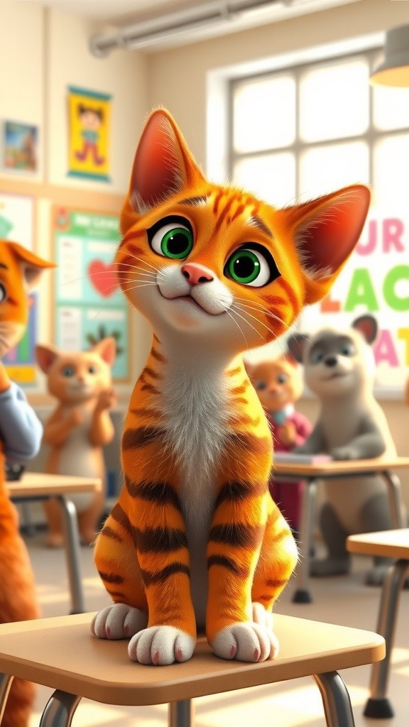 Kucing Pertama Kali di Sekolah Hewan