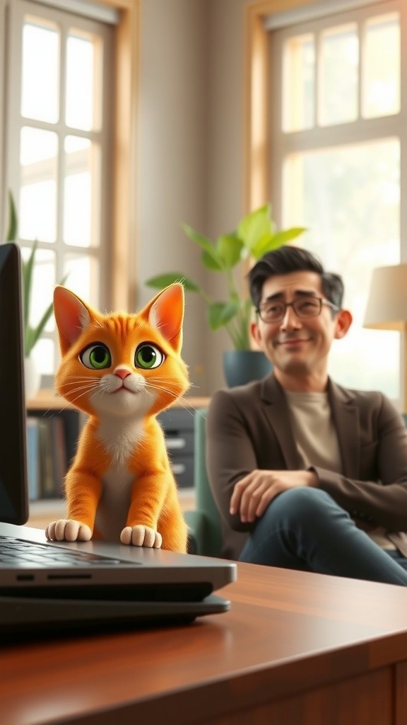 Kucing Neko Jadi Bintang Zoom Meeting