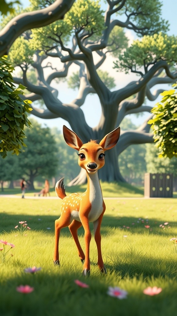 The Tree Rescue: A Man Saves a Dear