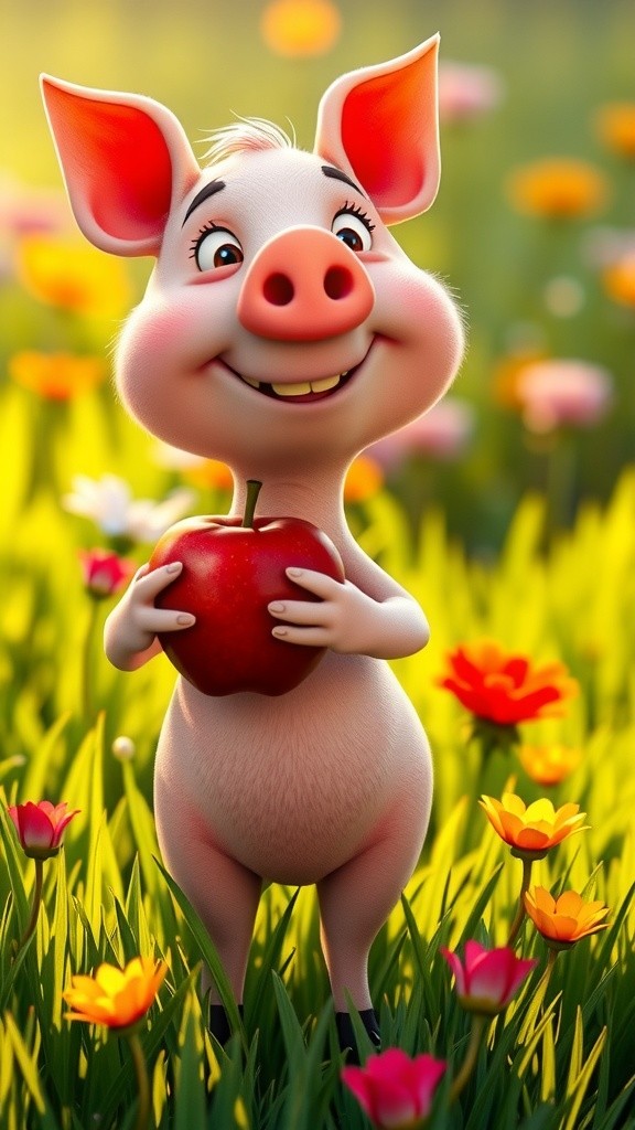 Barnaby's Bright Red Apples