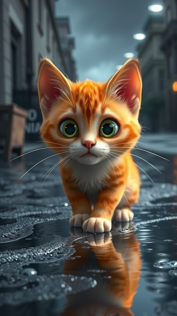 بہادر بلی کا بچہ