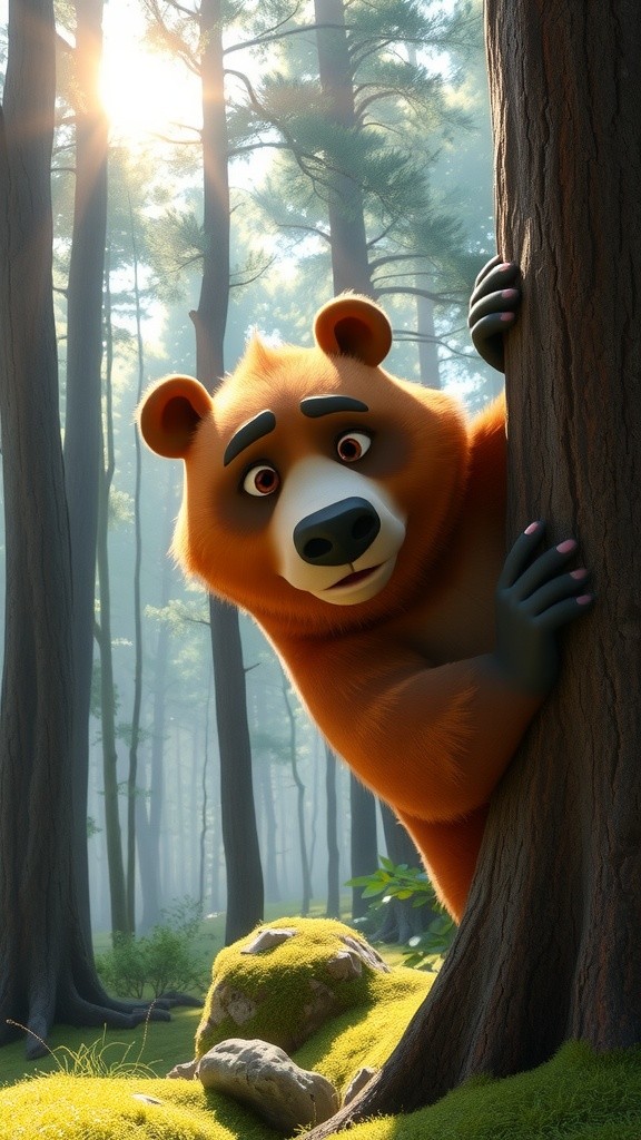 Bear Learns a Lesson from Squirrels