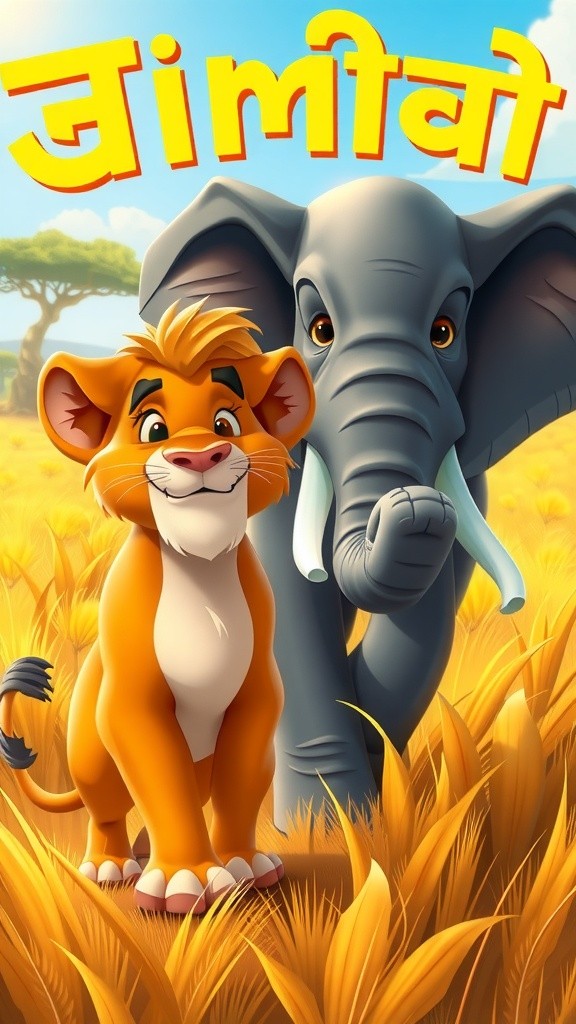 शेर और हाथी की दोस्ती