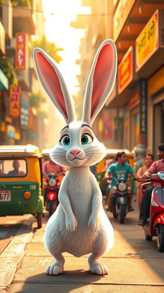 A Bunny's Bright Walk to School