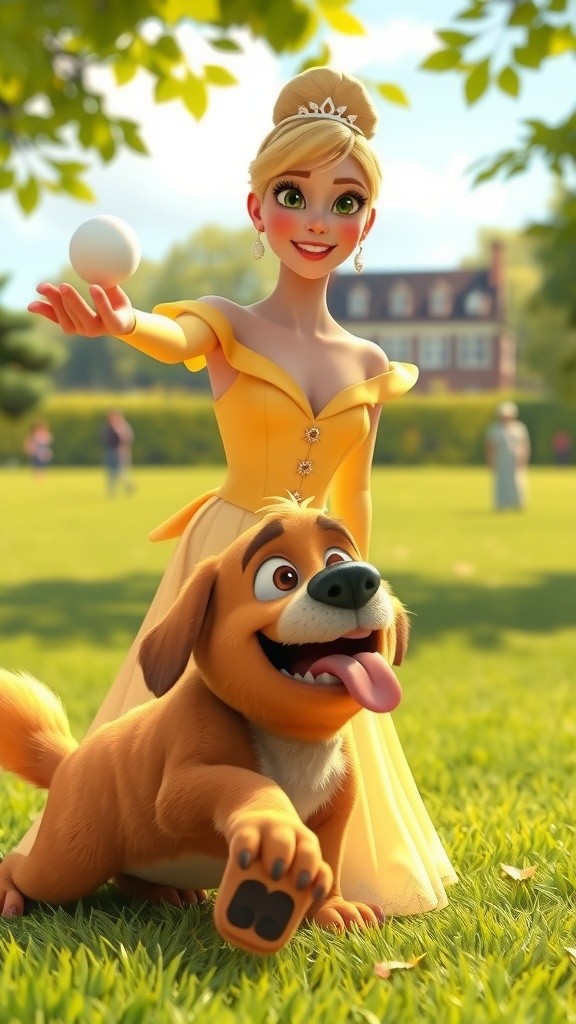 Kids Cuddling with Dog