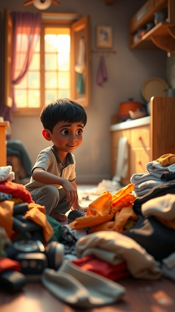 तीन बच्चे और थकी हुई माँ