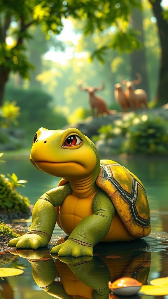 Tiko si Kura-Kura dan Angin Besar