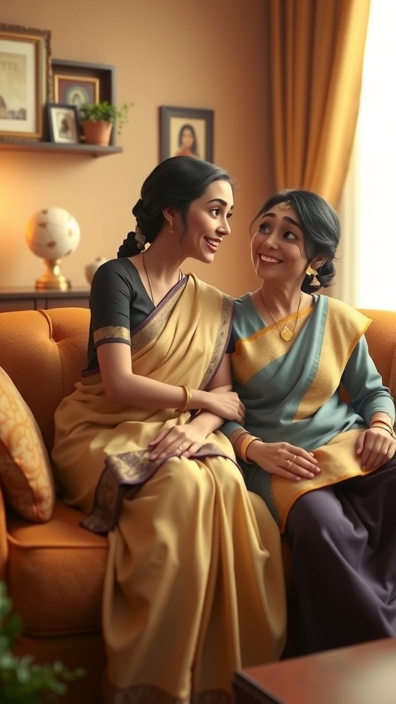 A Son's Touch: A Traditional Family Moment