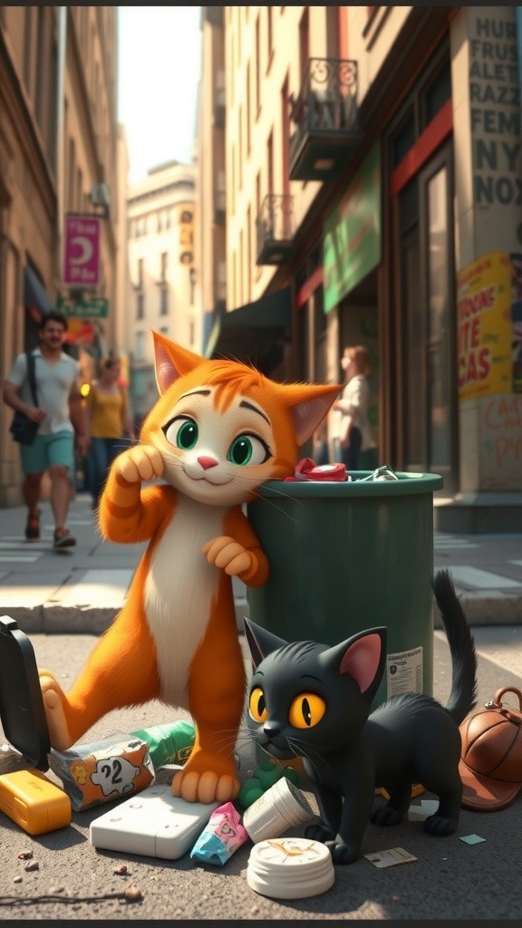 A Hungry Cat's Heartbreaking Adventure: Father Arrested!