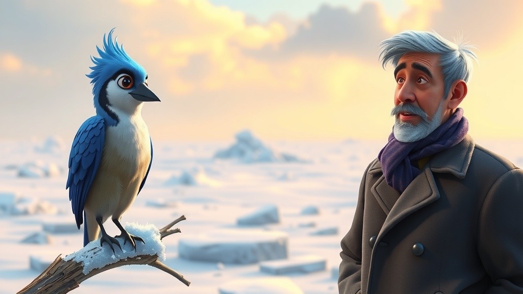 Baba aur Kabutar ki Jaadu-Bhari Barf Ki Bus