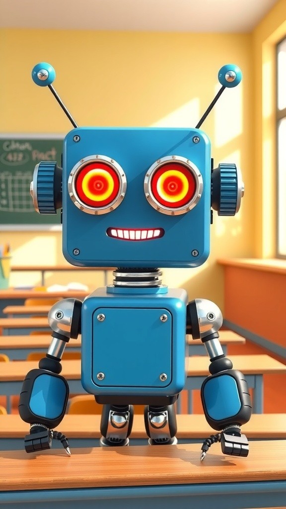 Bolt the Robot's First Writing Lesson!