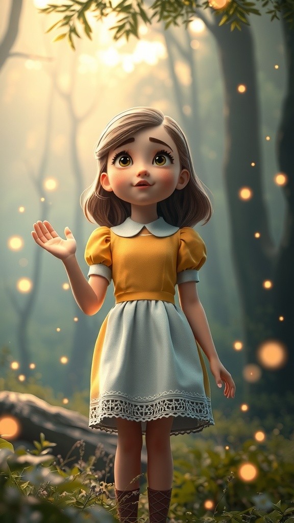 Glowing Dreams: A Night in the Magical Forest