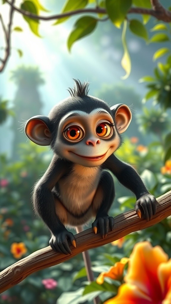 Monkey & Parrot: A Colorful Friendship Adventure!