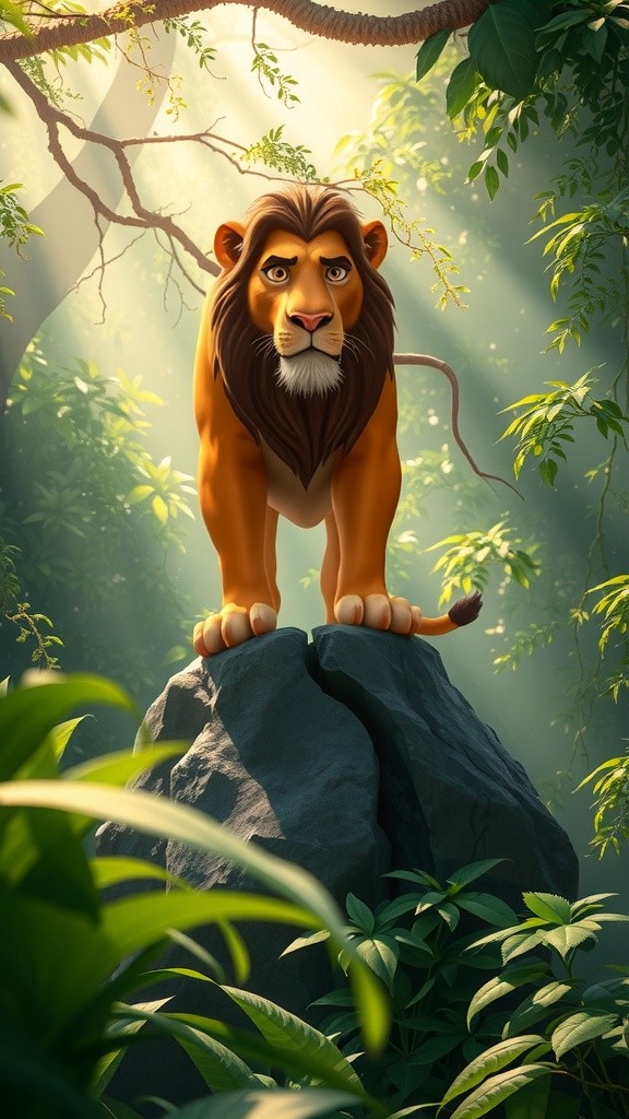 शेर और हाथी की दोस्ती