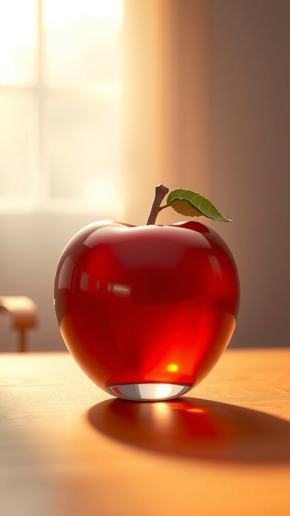 A Curious Cat's Glass Apple Adventure