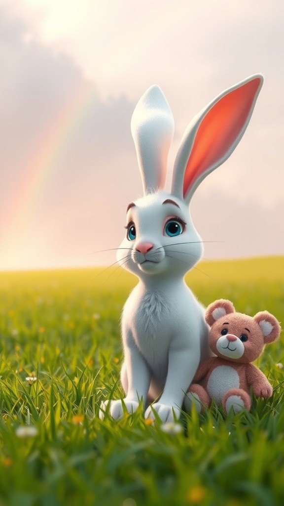 Teddy aur Bunny ka Rainbow Adventure