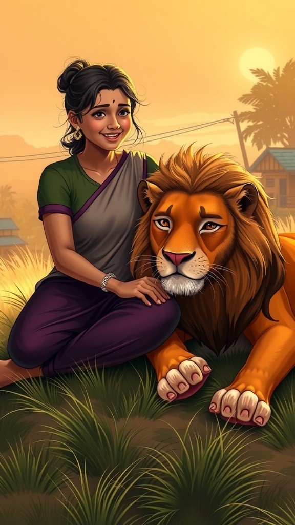 अनिका और शेर की अनोखी दोस्ती