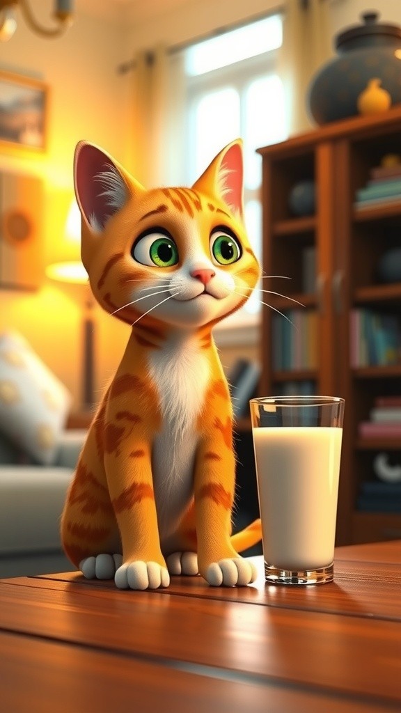 बिल्ली और दादी की दूध की दोस्ती!