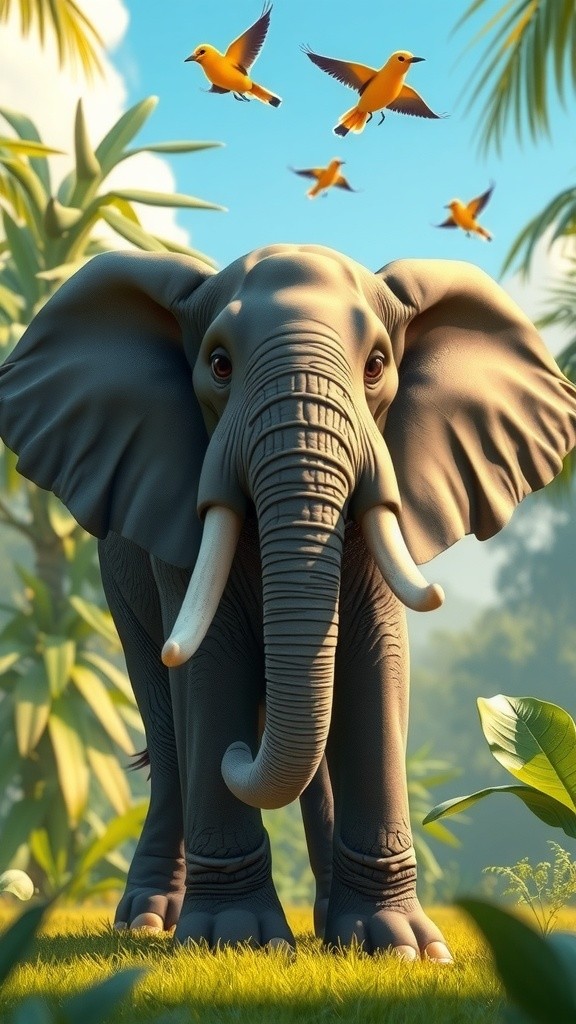 हाथी राजा की मस्ती