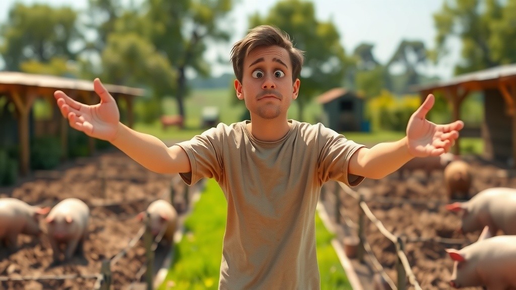 Farmyard Follies: Elmer's Muddy Misadventures
