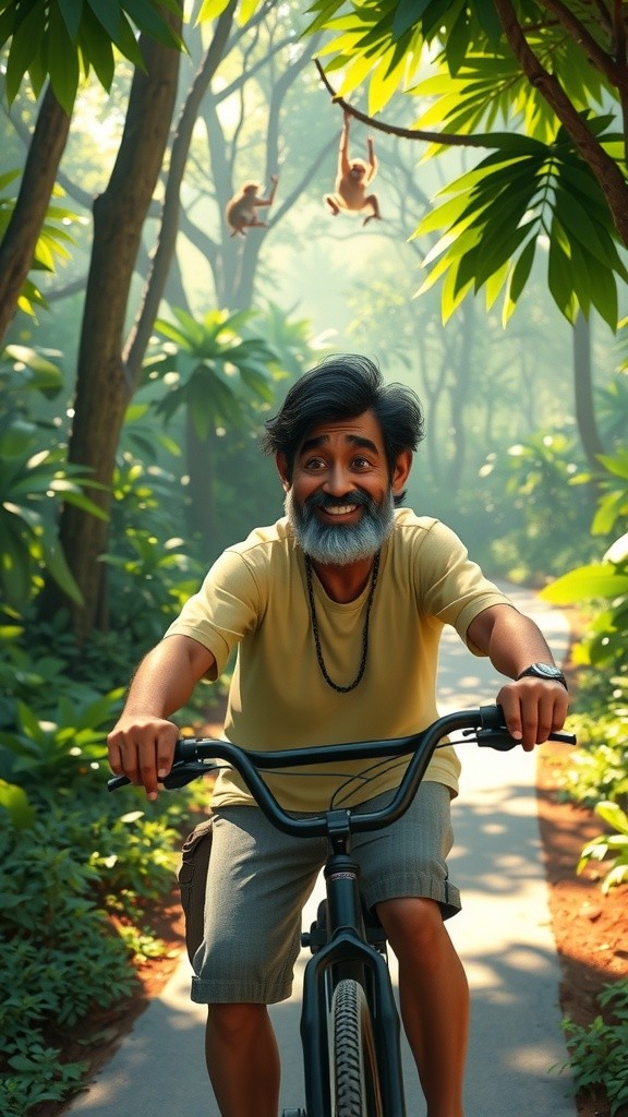 Bicycle Adventure in the Jungle