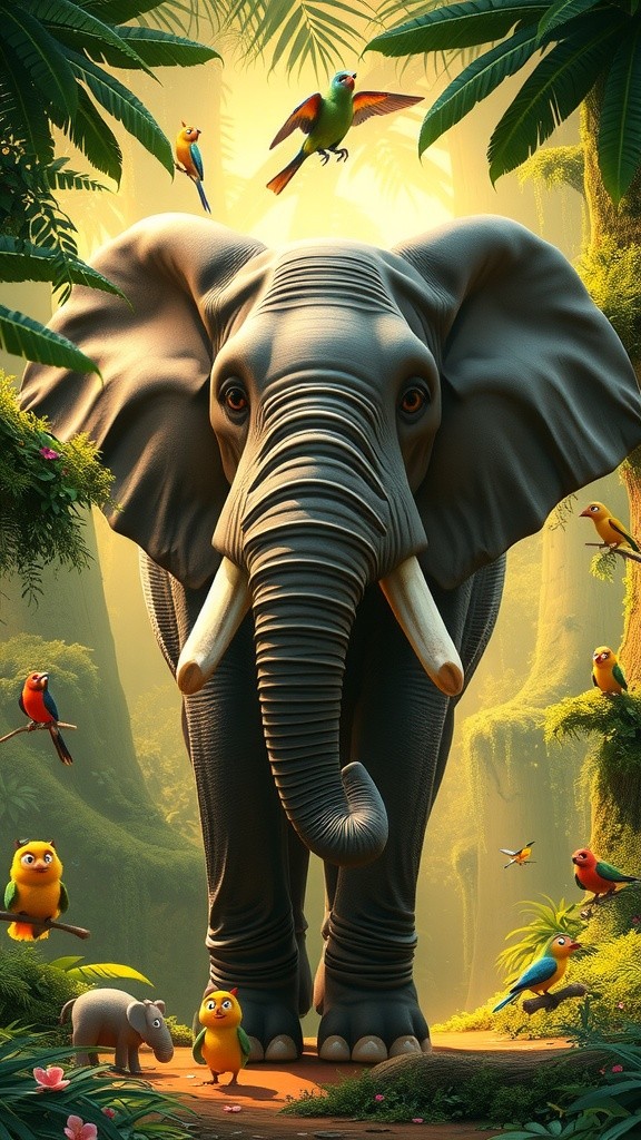 हाथी और कछुए की कहानी: ताकत और समझदारी