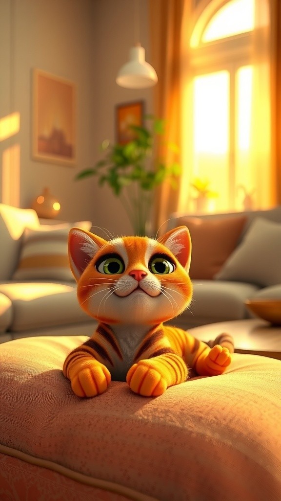 Kucing Kaget karena Suara Keras